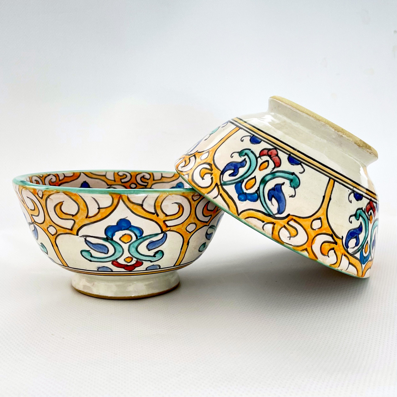 Marokkanische Schüssel aus Keramik FES-061 Ø18cm