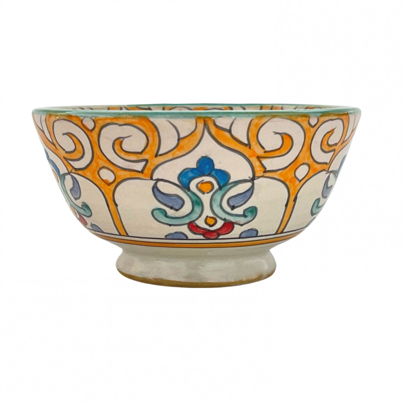 Marokkanische Schüssel aus Keramik FES-061 Ø18cm
