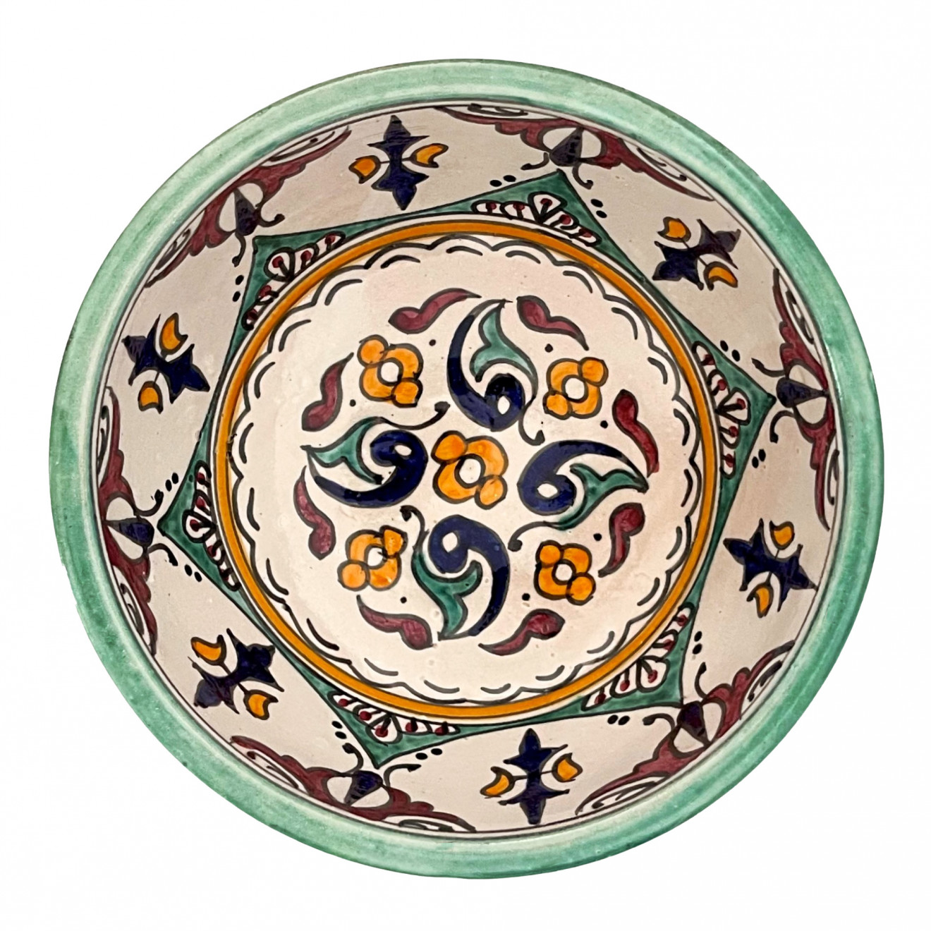 Marokkanische Schüssel aus Keramik FES-065 Ø16cm