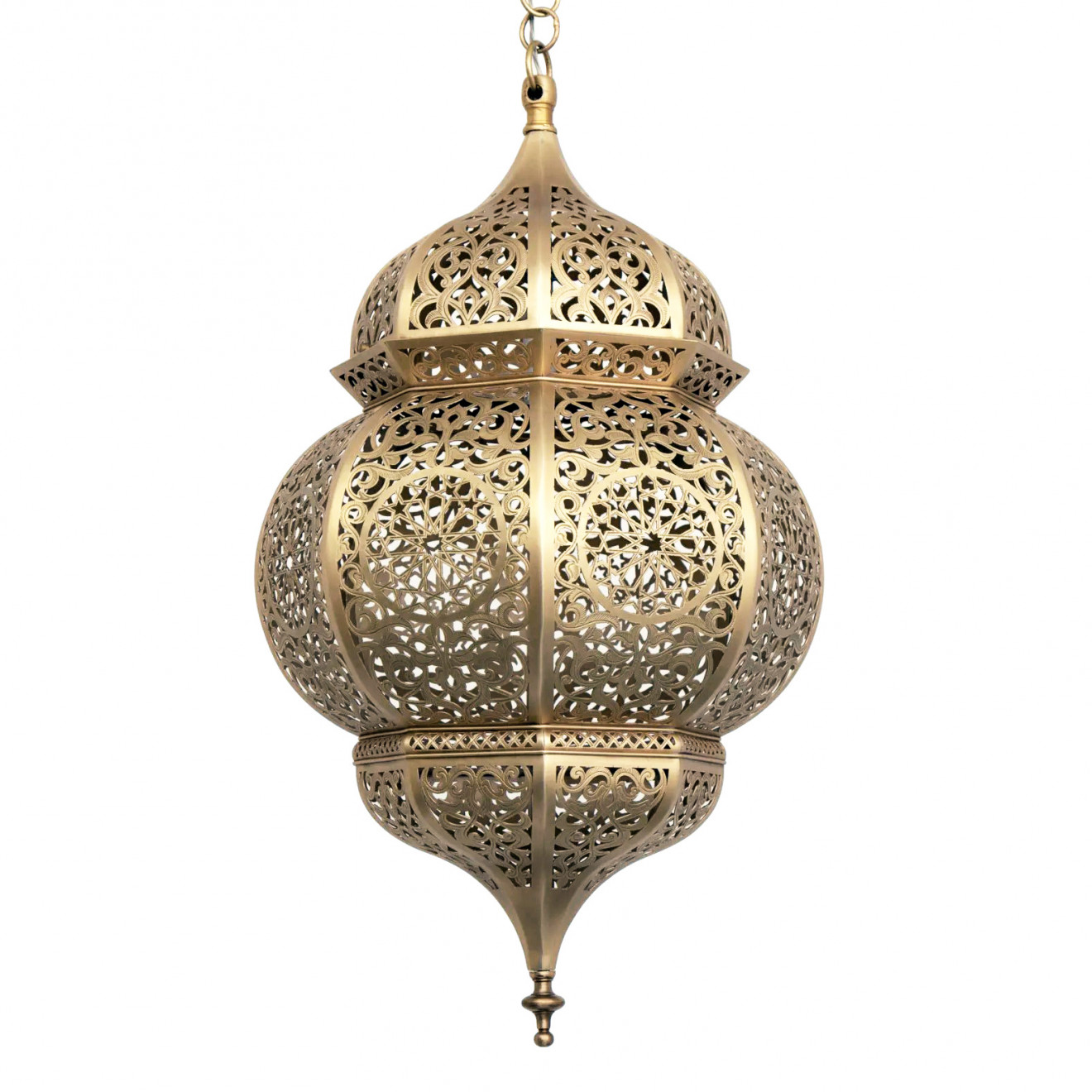 Marokkanische Hängelampe aus Messing EMIRA