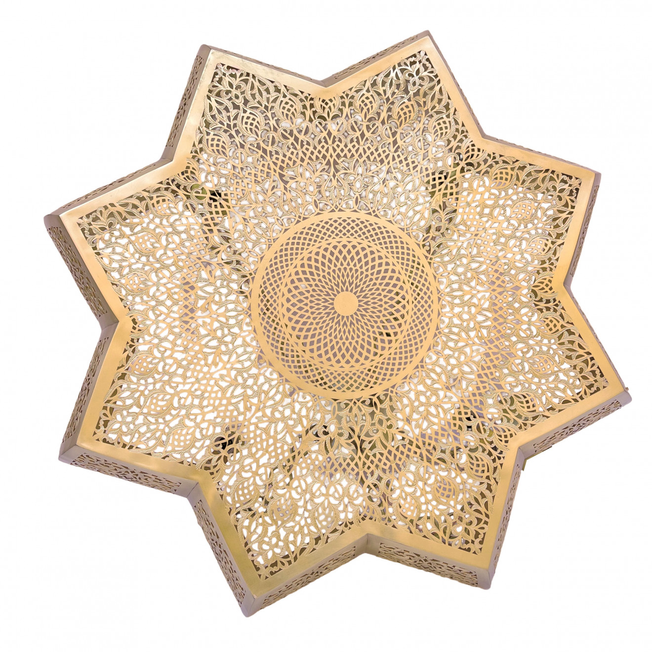 Orientalische Hängeleuchte NEJMA Messing