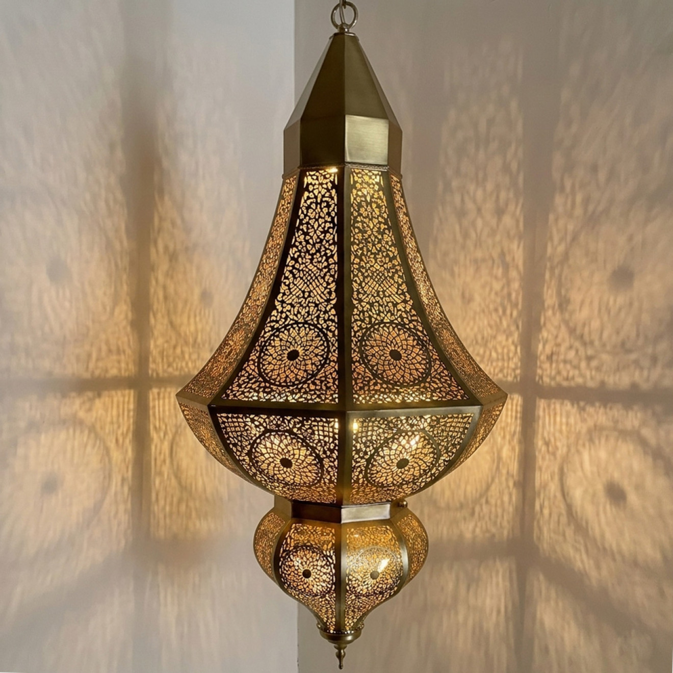 Orientalische Hängelampe Messing DALIA
