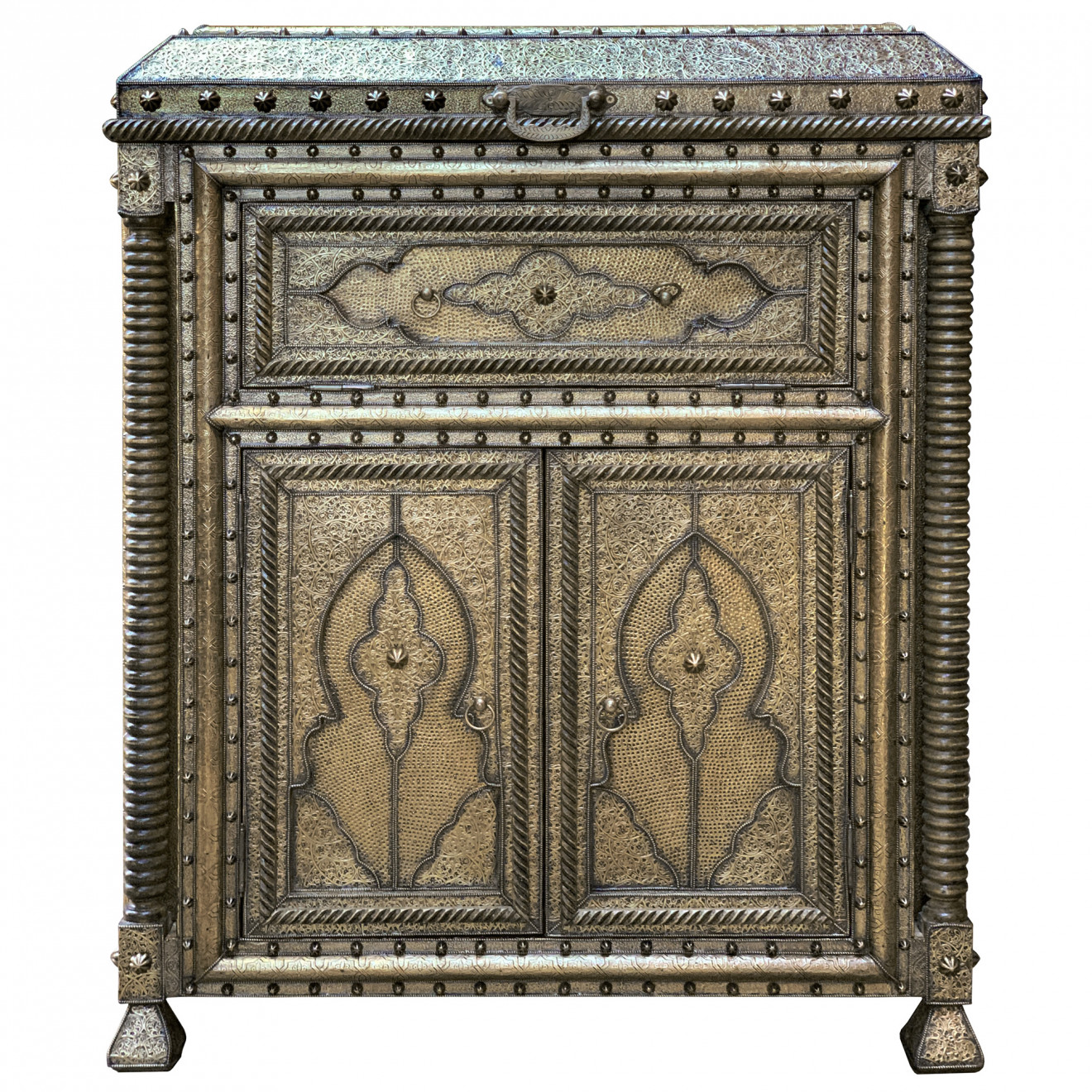 Marokkanischer Messing Schrank ALKAZAR