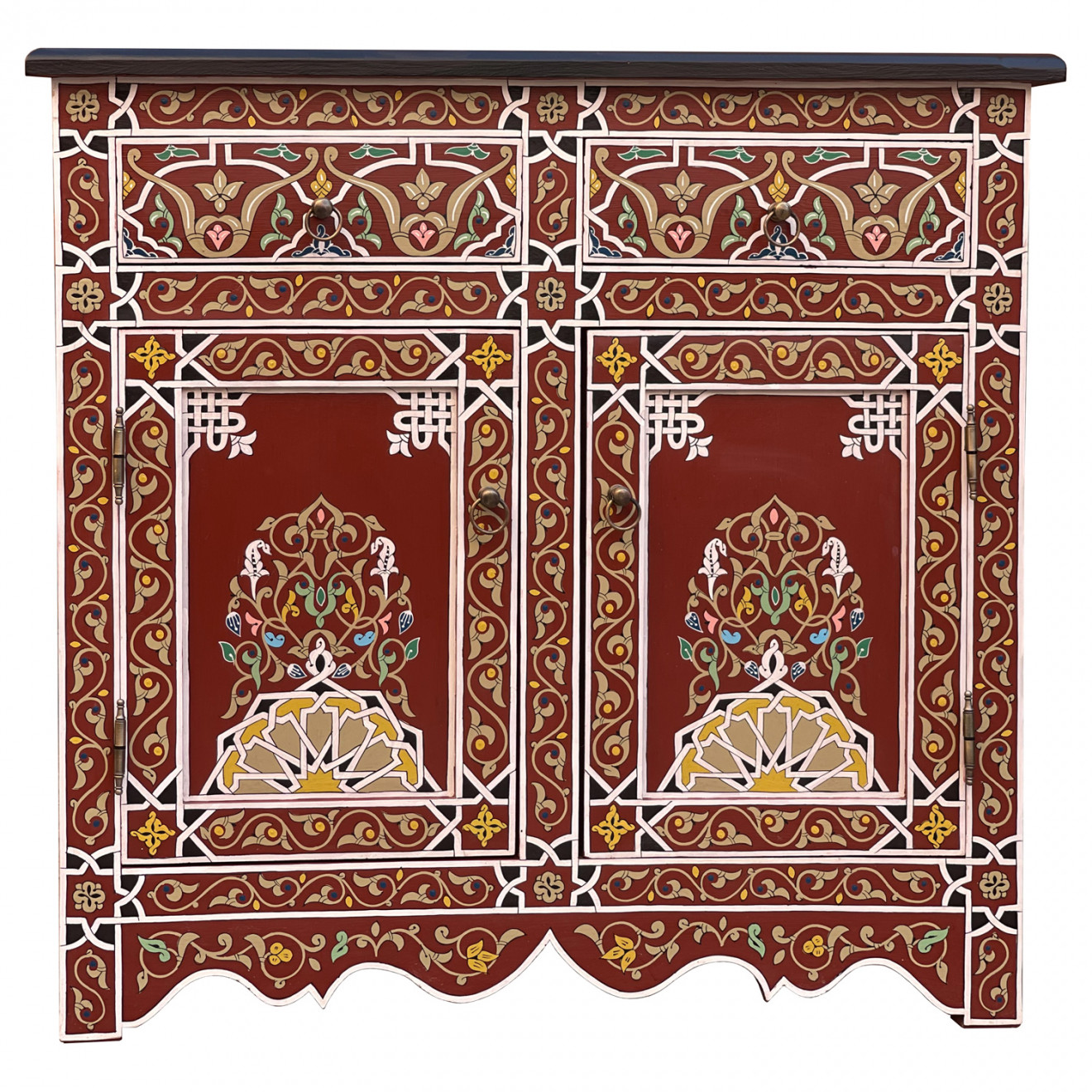 Orientalische handbemalte Kommode AKBAR