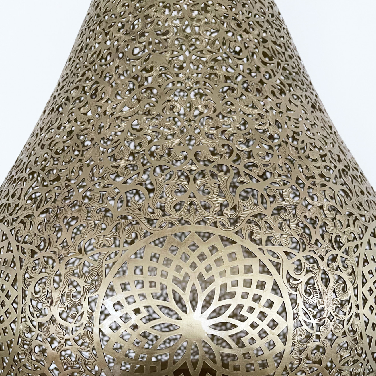 Orientalische Stehleuchte DAMIA-XL Messing H100cm