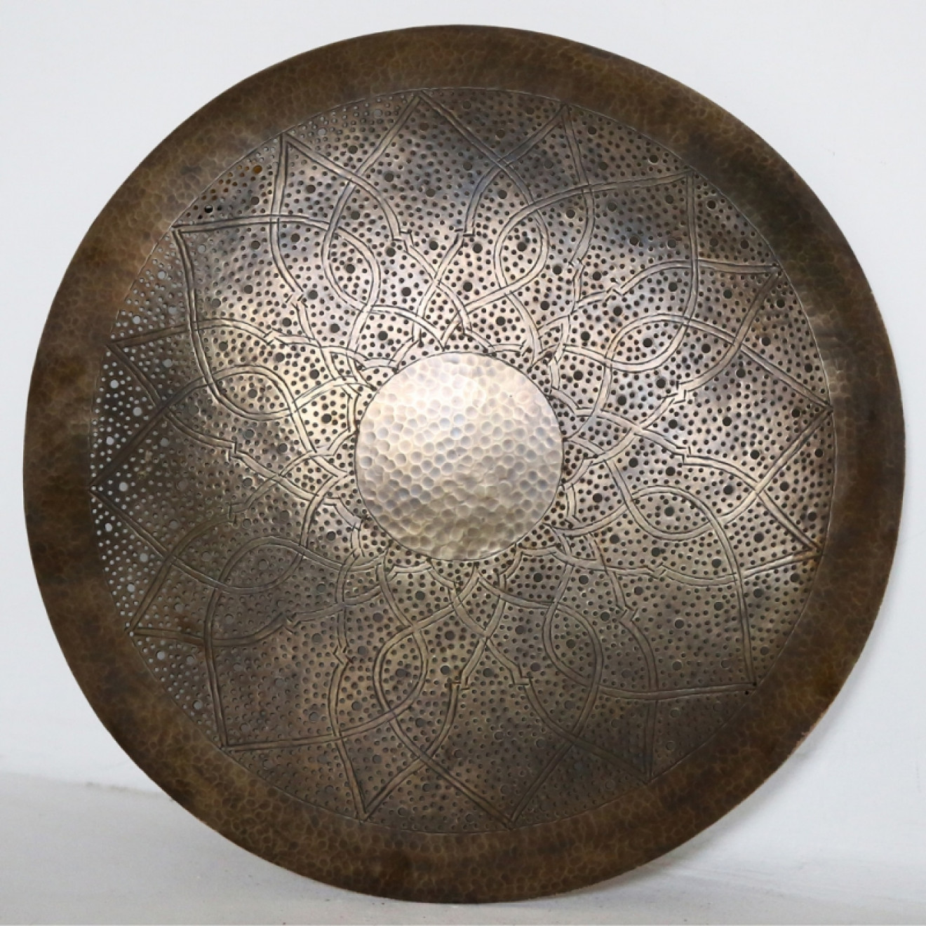 Marokkanische Wandlampe aus Messing DORA ZWAK M D50cm