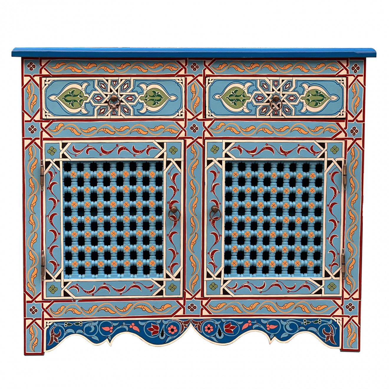 Bunte Kommode handbemalt DAYAN