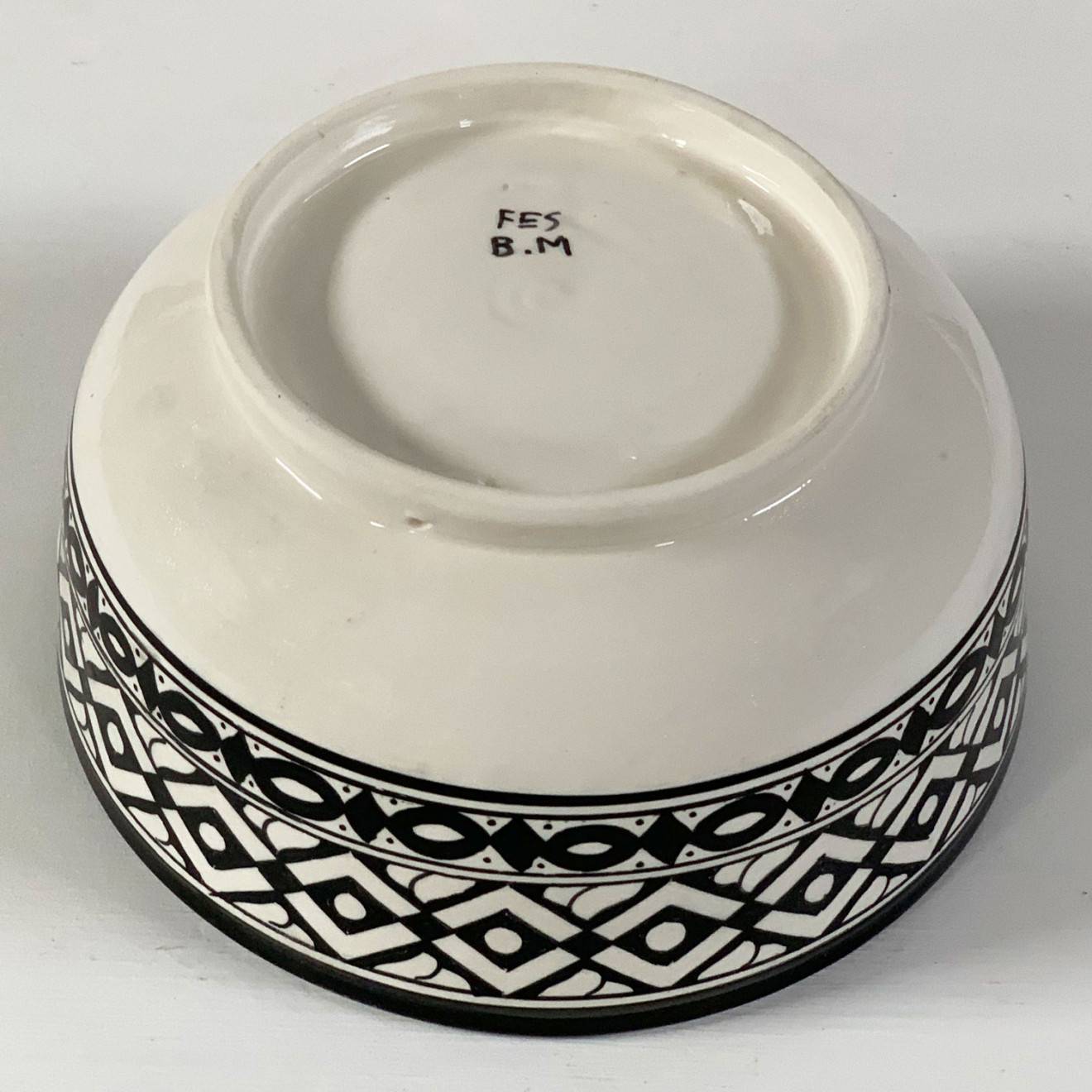 Keramik-Schale FES-SW01 schwarz-weiß Ø 20 cm