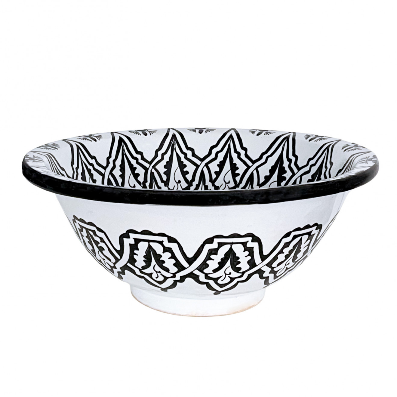 handbemaltes Keramik Waschschüssel FES-SW23