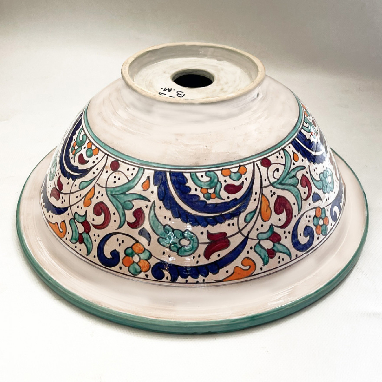 Orientalisches handbemaltes Keramik Waschschüssel FES-V D42cm