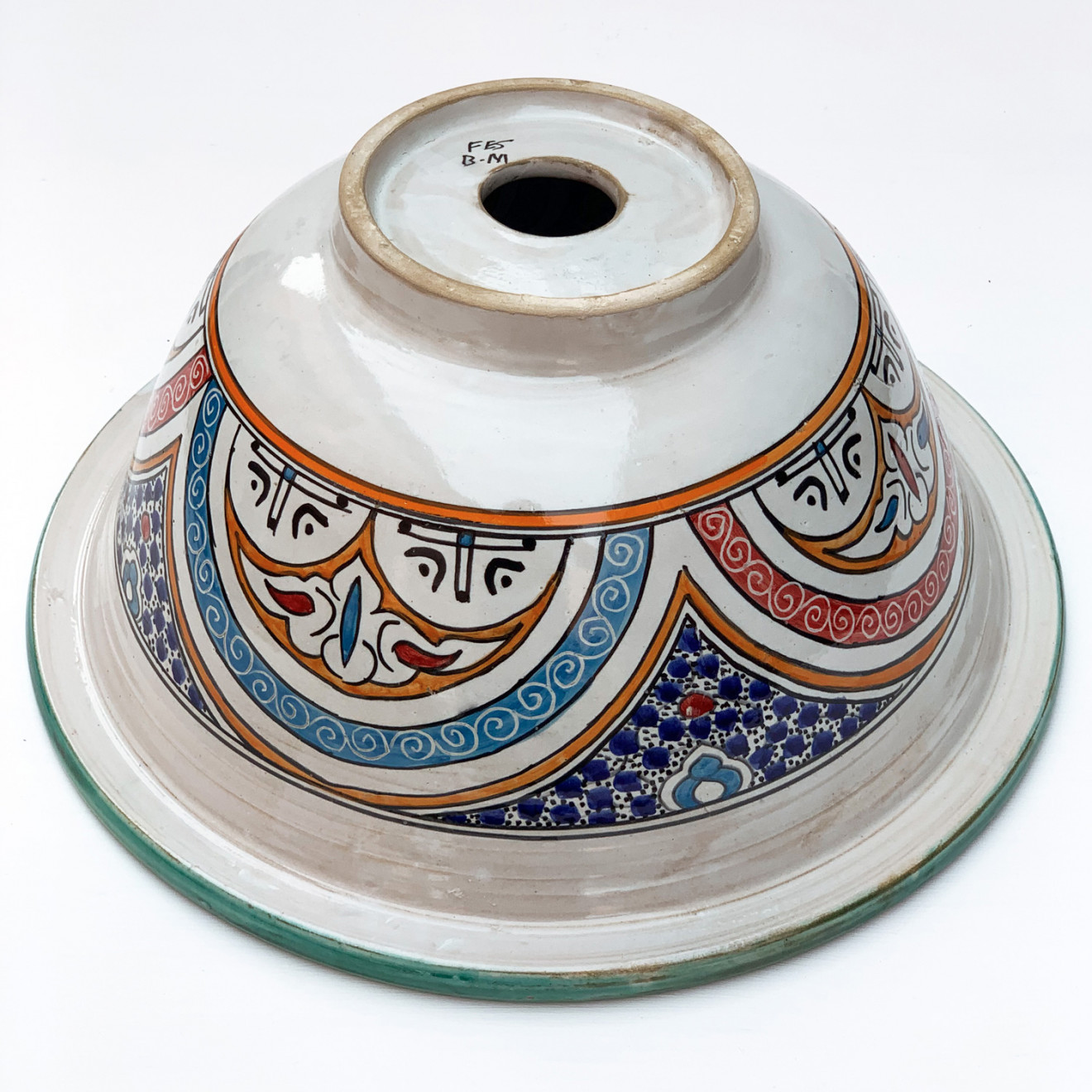 Rundes Handbemaltes Waschbecken FES MULTI-3