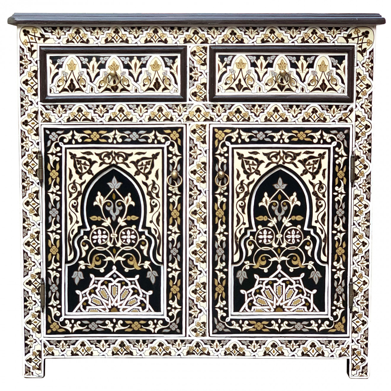 Marokkanische Kommode Handbemalt HAMIDOU-K