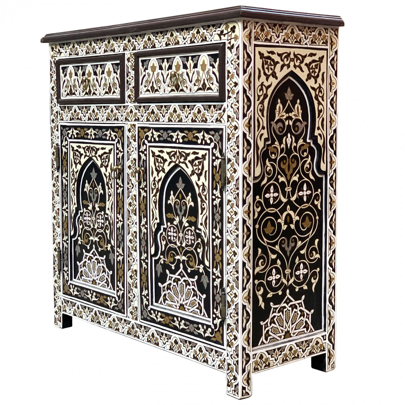 Marokkanische Kommode Handbemalt HAMIDOU-K