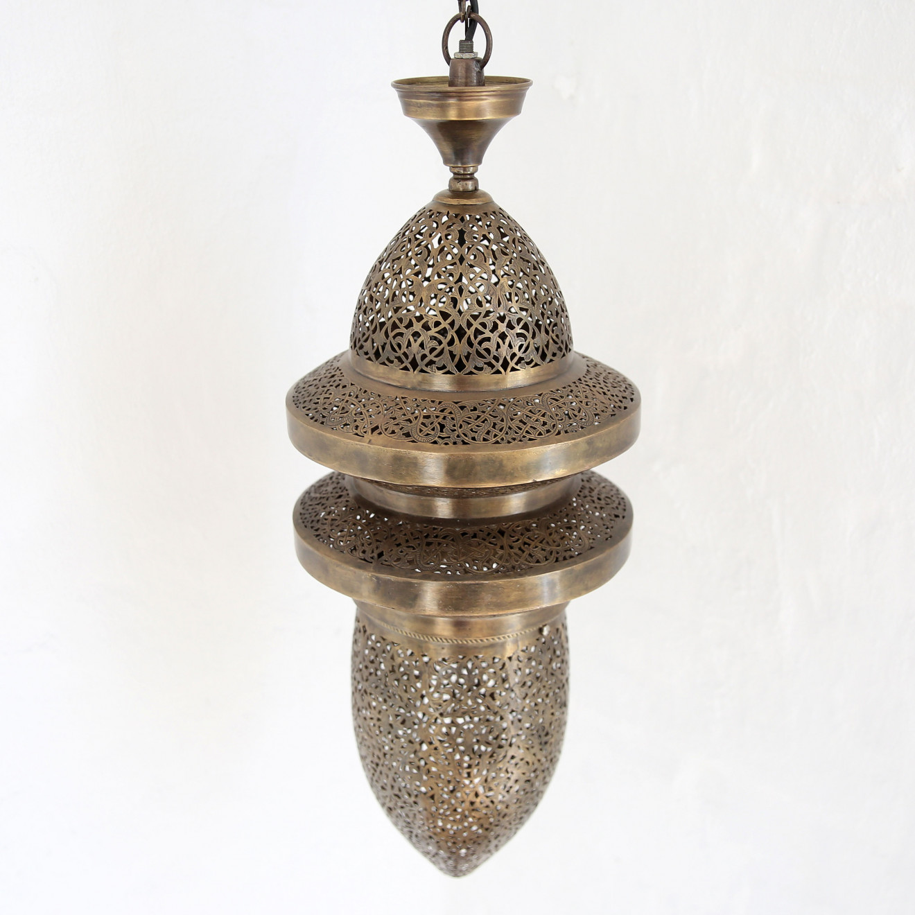 Orientalische Pendelleuchte aus Messing KARTAGA