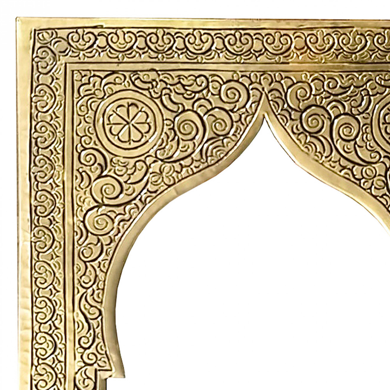 Marokkanischer goldener Spiegel Kasim-M H28cm