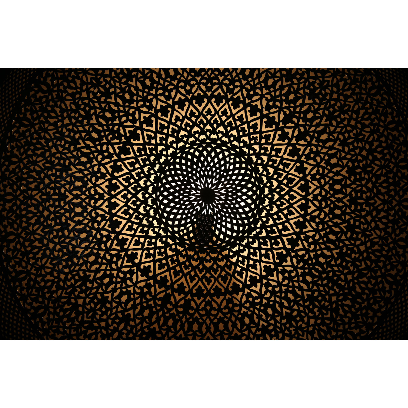 Orientalische Messing - Wandleuchte MOUARDA D80cm