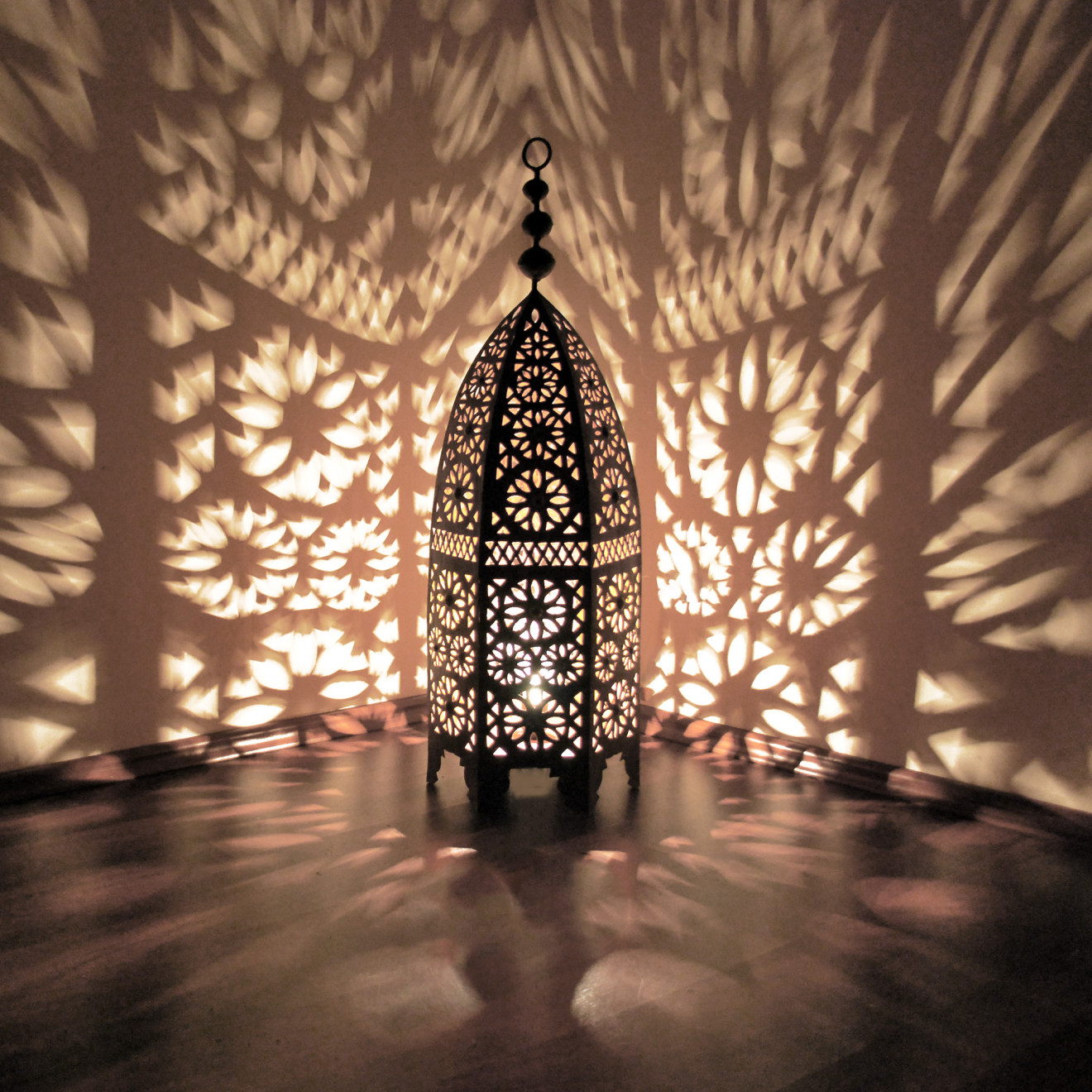 Orientalische Eisenlaterne MSEDDES H100cm