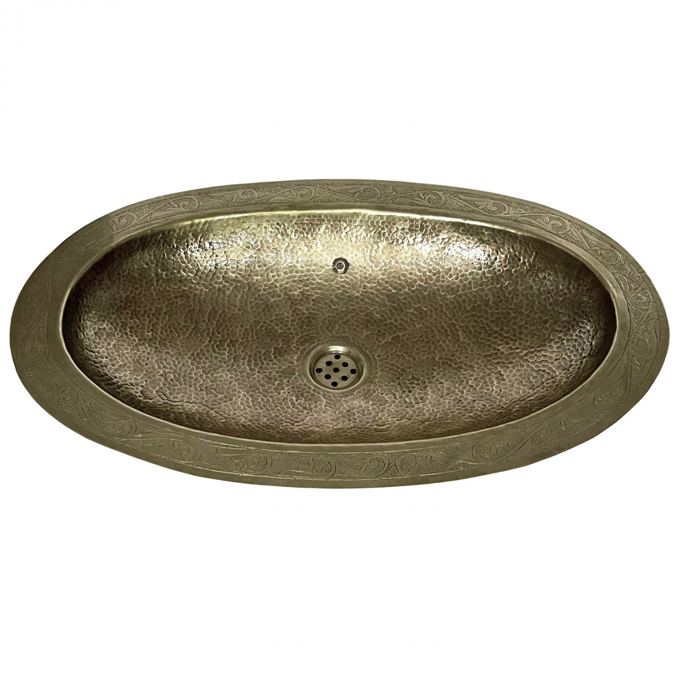 Ovales Messing Waschschüssel MSO-I