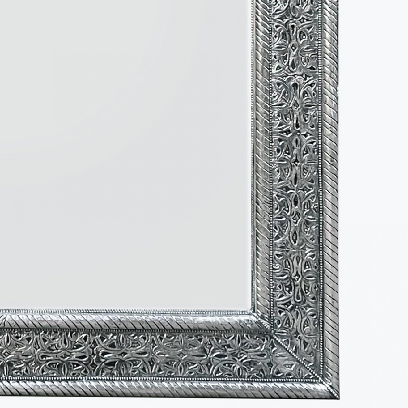 Marokkanischer Spiegel Silber MARAKKECH-100x80