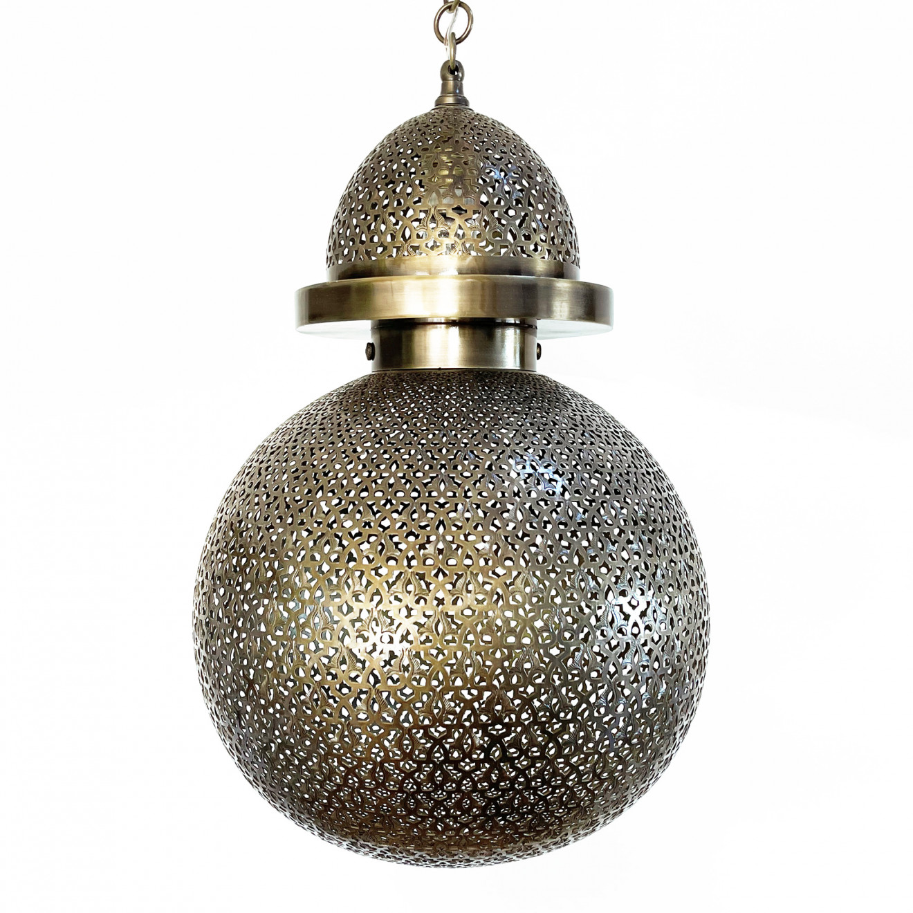 Marokkanische Kugel - Leuchte NURIA aus Messing