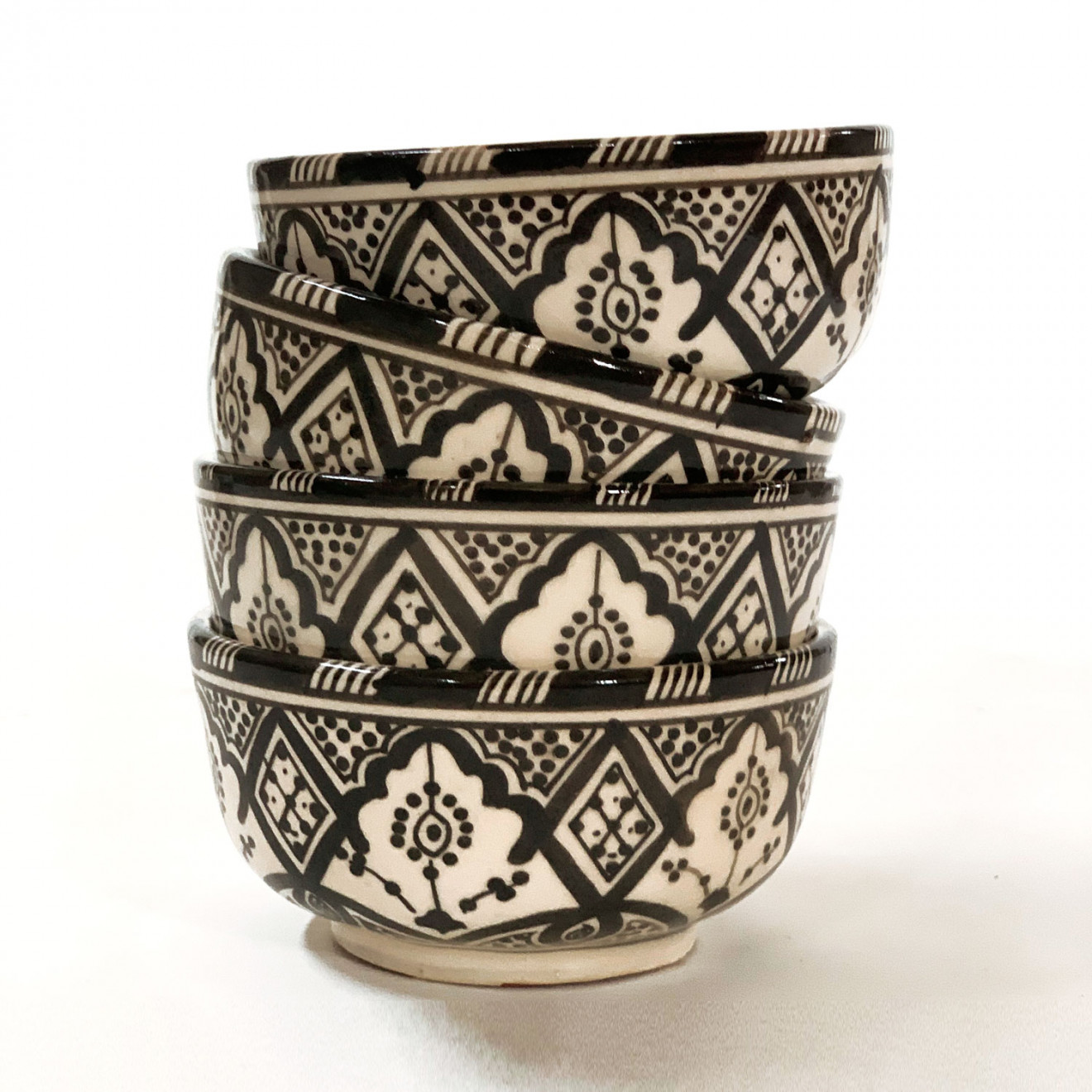 Keramikschale SAFI-SAR02 schwarz-weiß Ø 12 cm