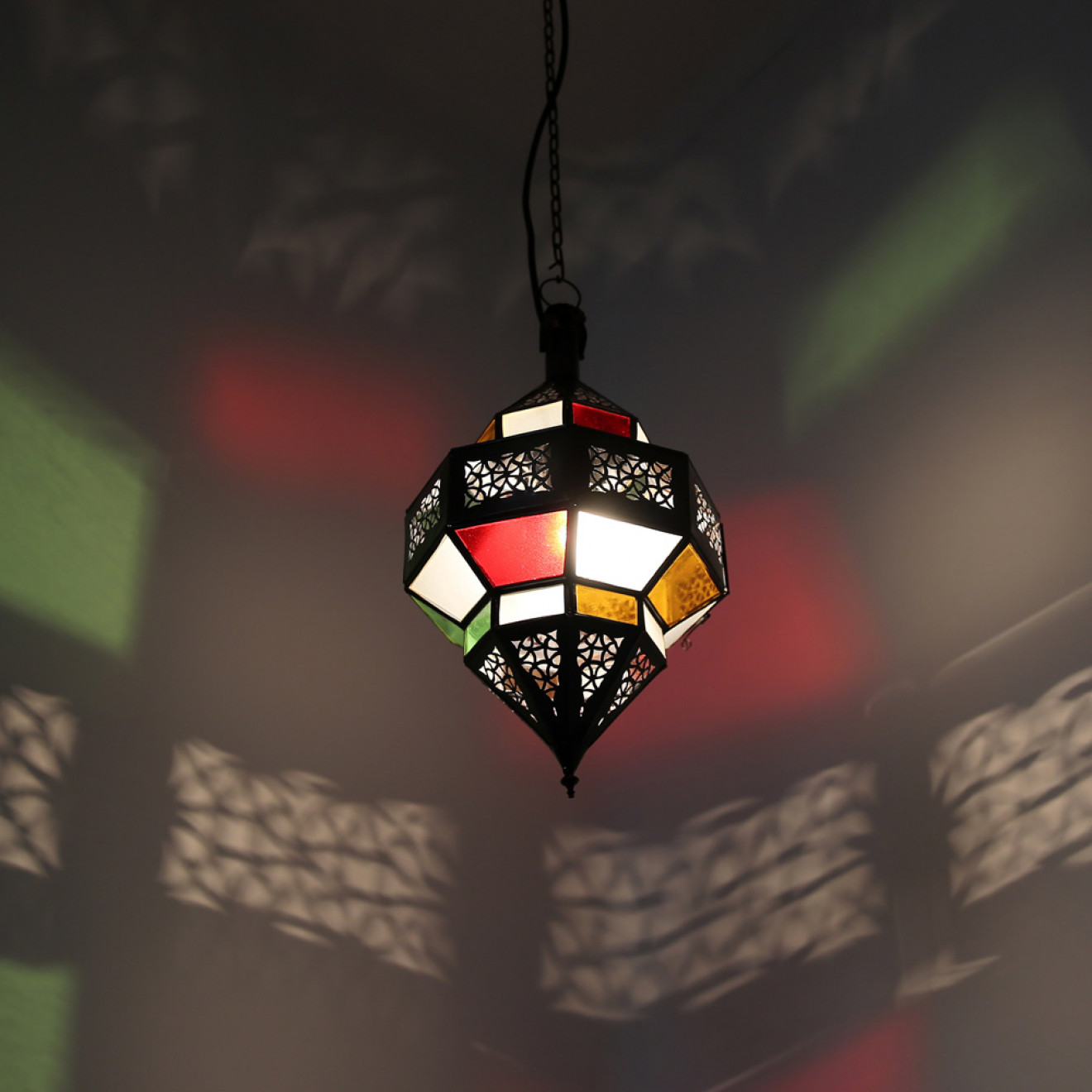 Marokkanische Hängeleuchte "Salma" Multi