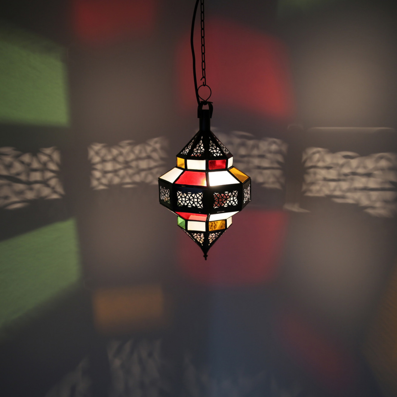 Marokkanische Hängeleuchte "Salma" Multi