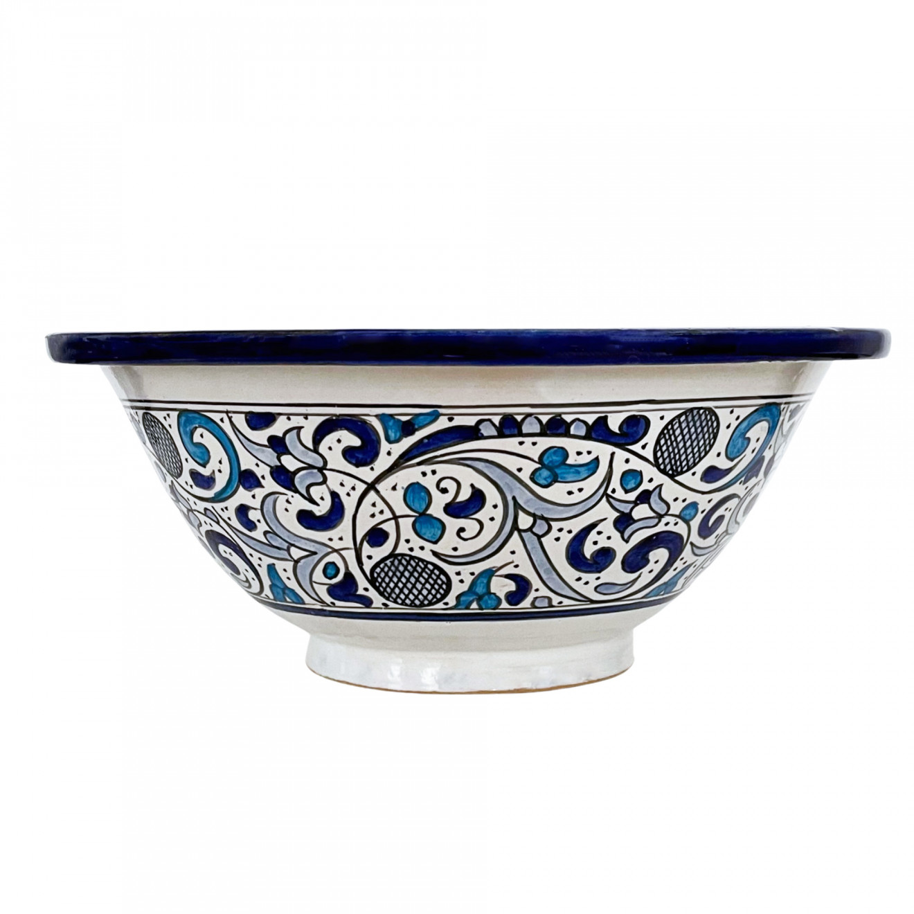 Handbemaltes Keramik Waschschüssel TM23