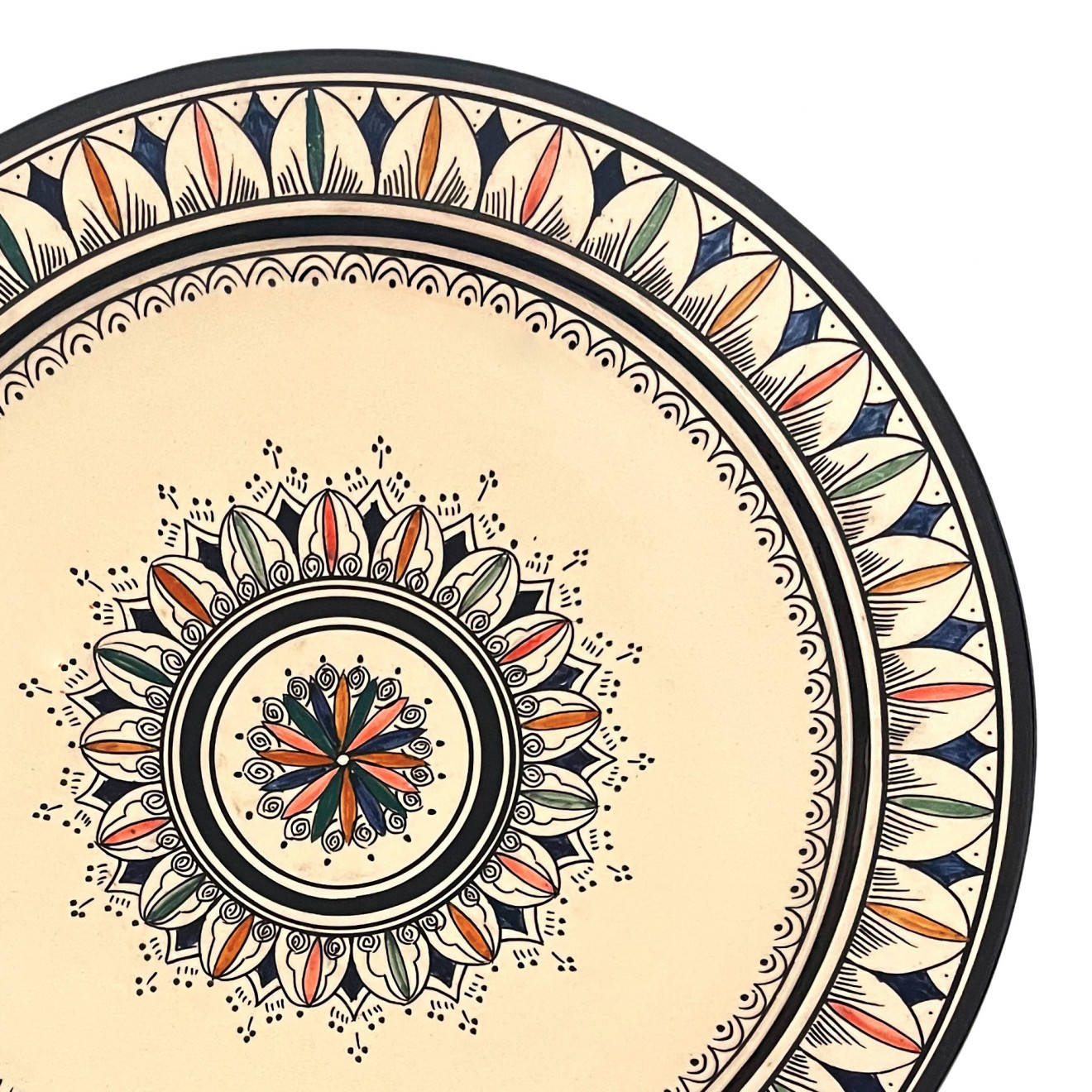 Marokkanische Handbemalte Keramik-Schale Ø40cm