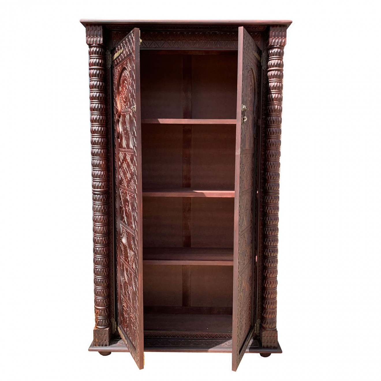 Marokkanischer Kleiderschrank Handgeschnitzt Cerdernholz TAHIR