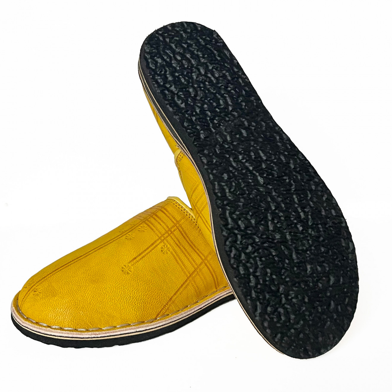 Marokkanische Lederschuhe Gelb Marakech