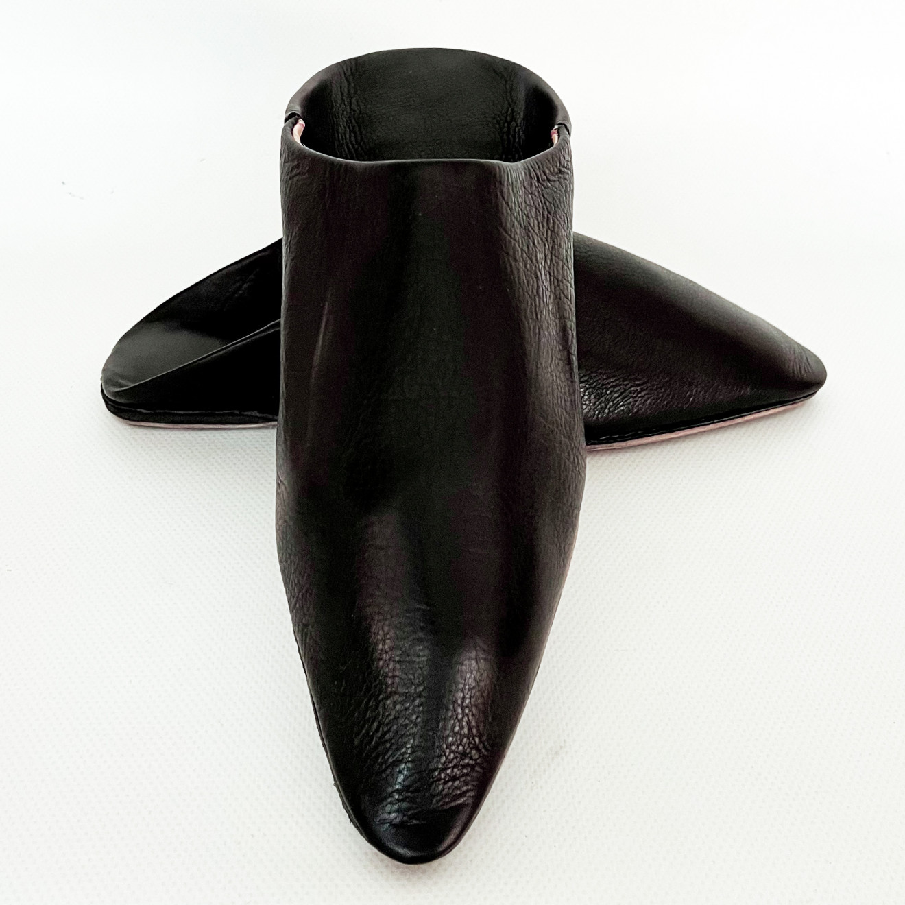 Marokkanische Leder Babouche FEZ schwarz