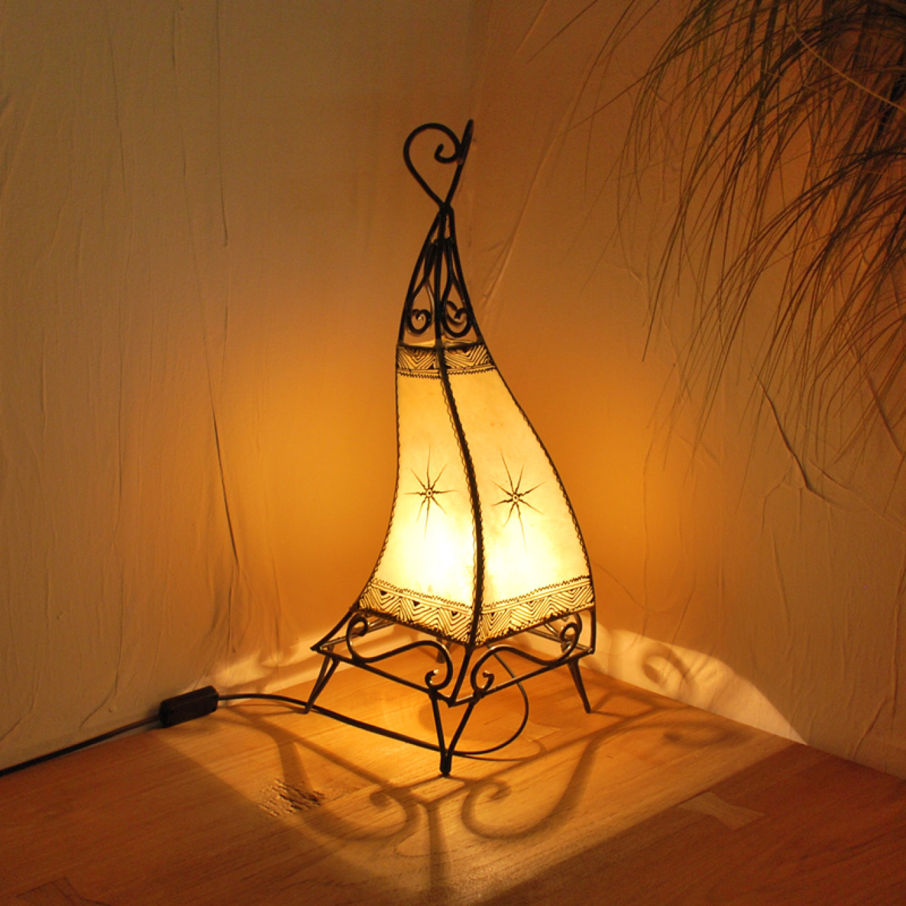 Hennaleuchte CANAR H60cm Natur