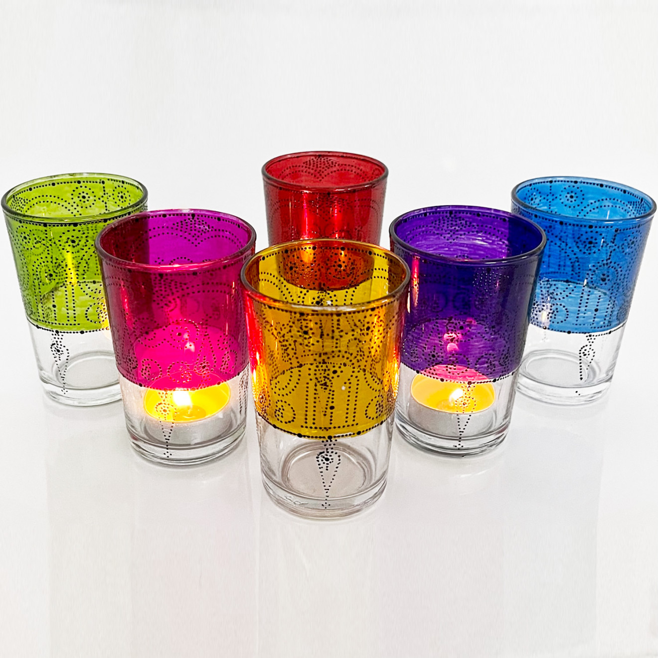 Große bunte Teegläser CHAI-L2