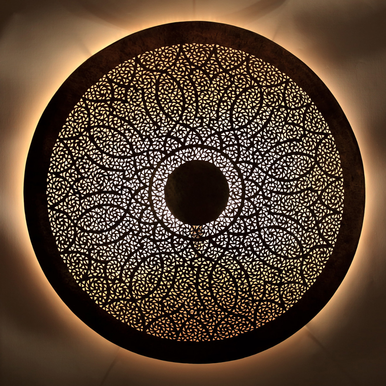 Marokkanische Messing-Wandleuchte DORA-KECH D80cm