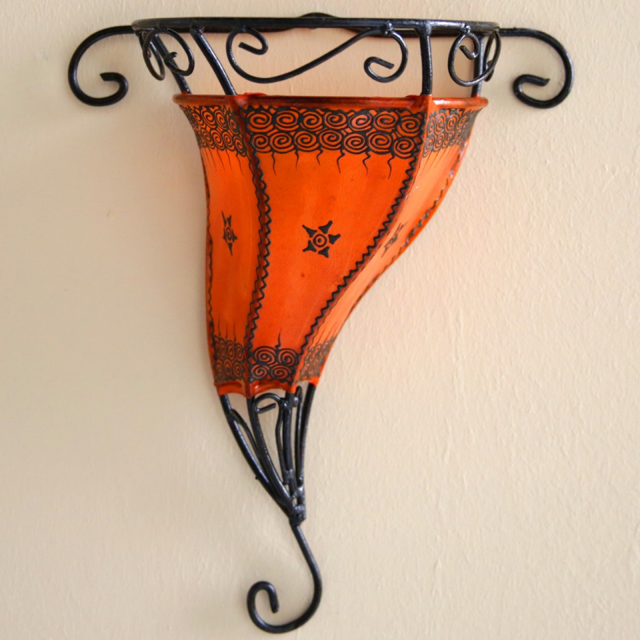 Marokkanischer Lampenschirm "Garnia" Orange