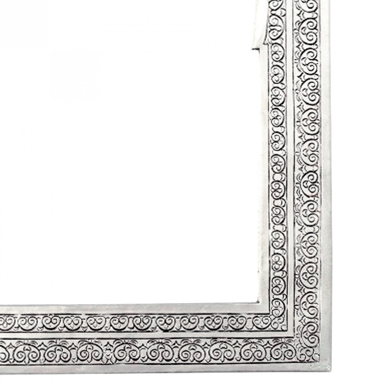 Orientalischer Spiegel KASIM-L Silber H38cm