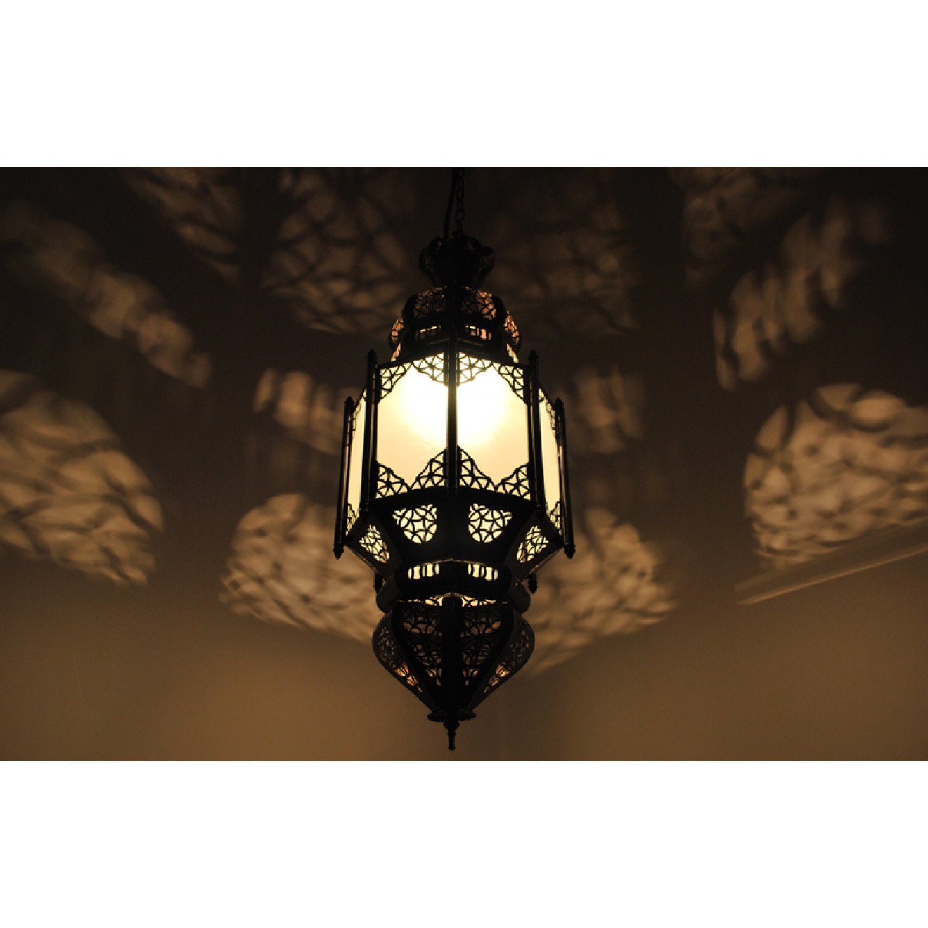 Arabische Hängelampe Lafna weiß