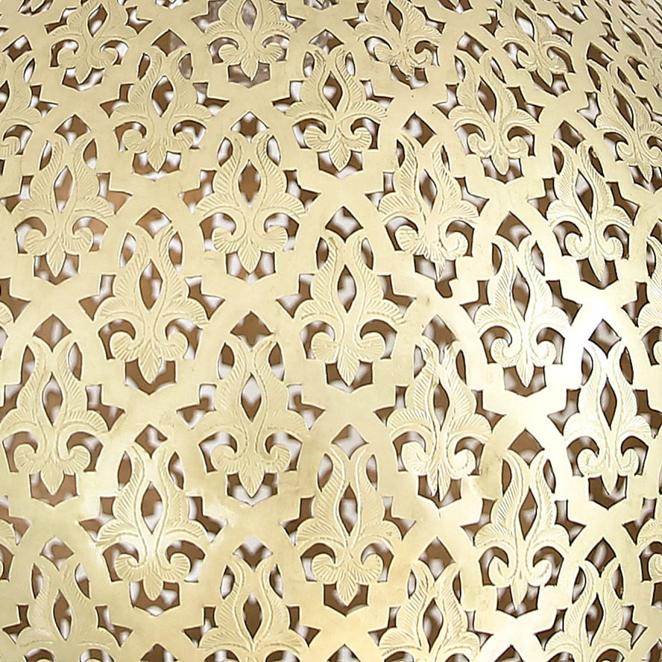 Orientalische Pendelleuchte Messing Kugel Mogador D43cm