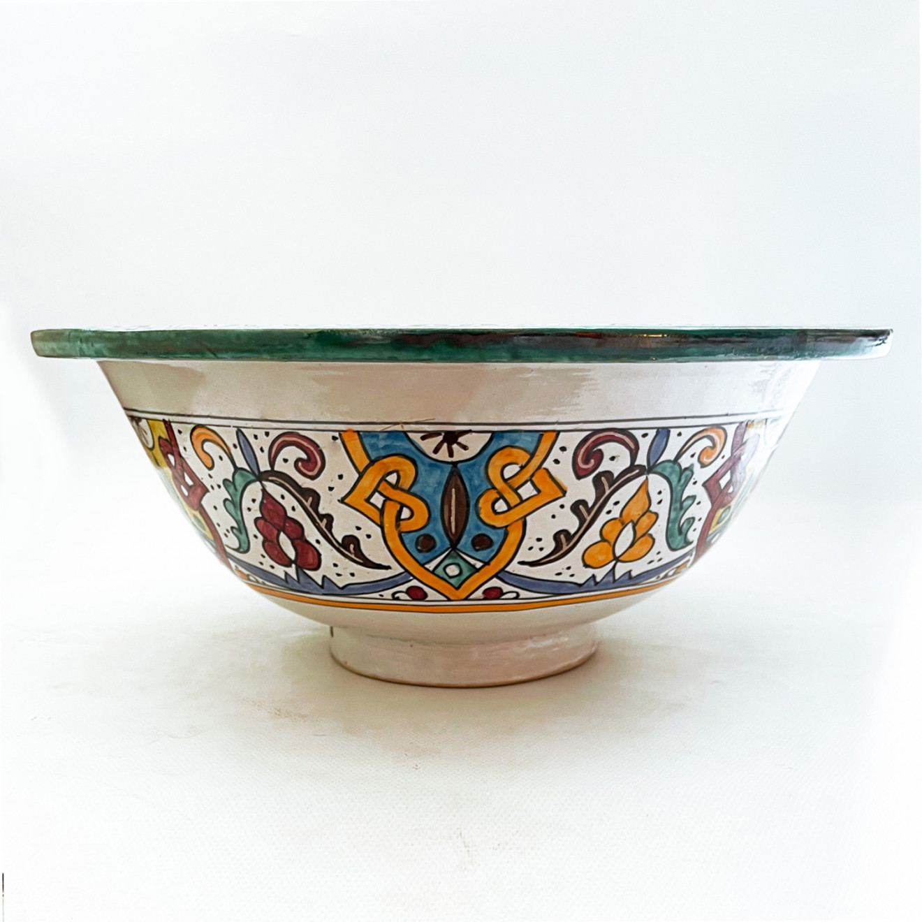 Orientalisches handbemaltes Waschbecken MULTI-4