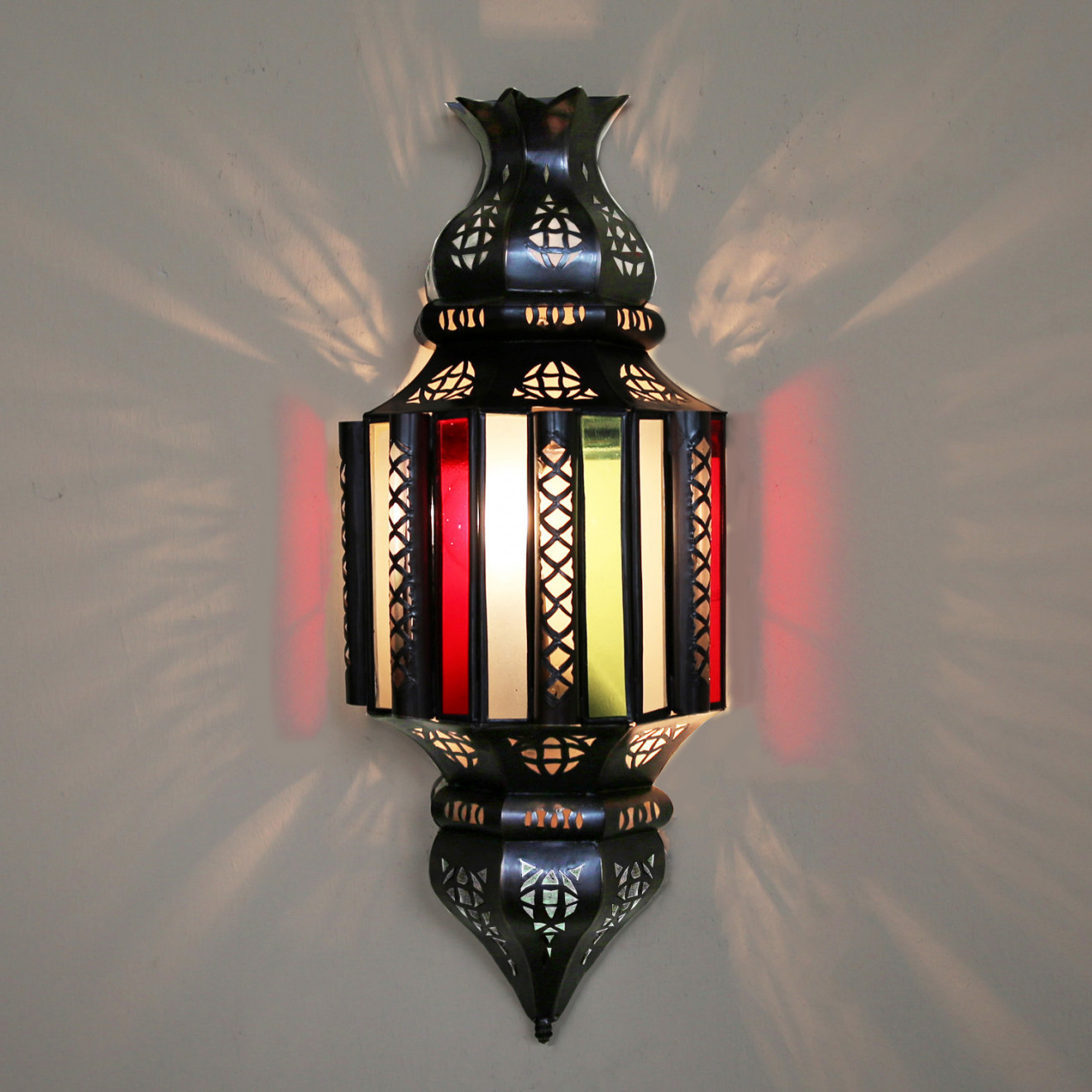 Orientalische Wandlampe aus Glas NIHAL