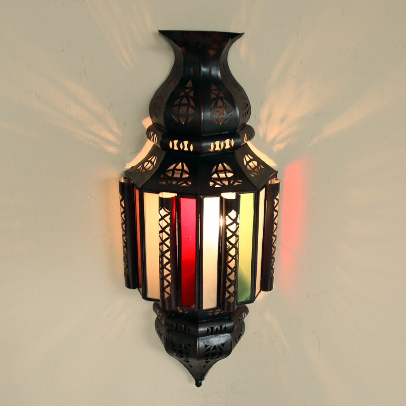 Orientalische Wandlampe aus Glas NIHAL