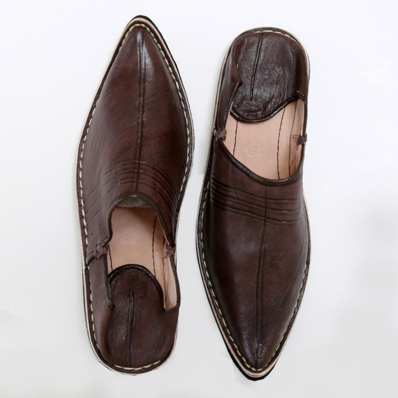 Orientalische Lederschuhe Braun BABOUSCHE