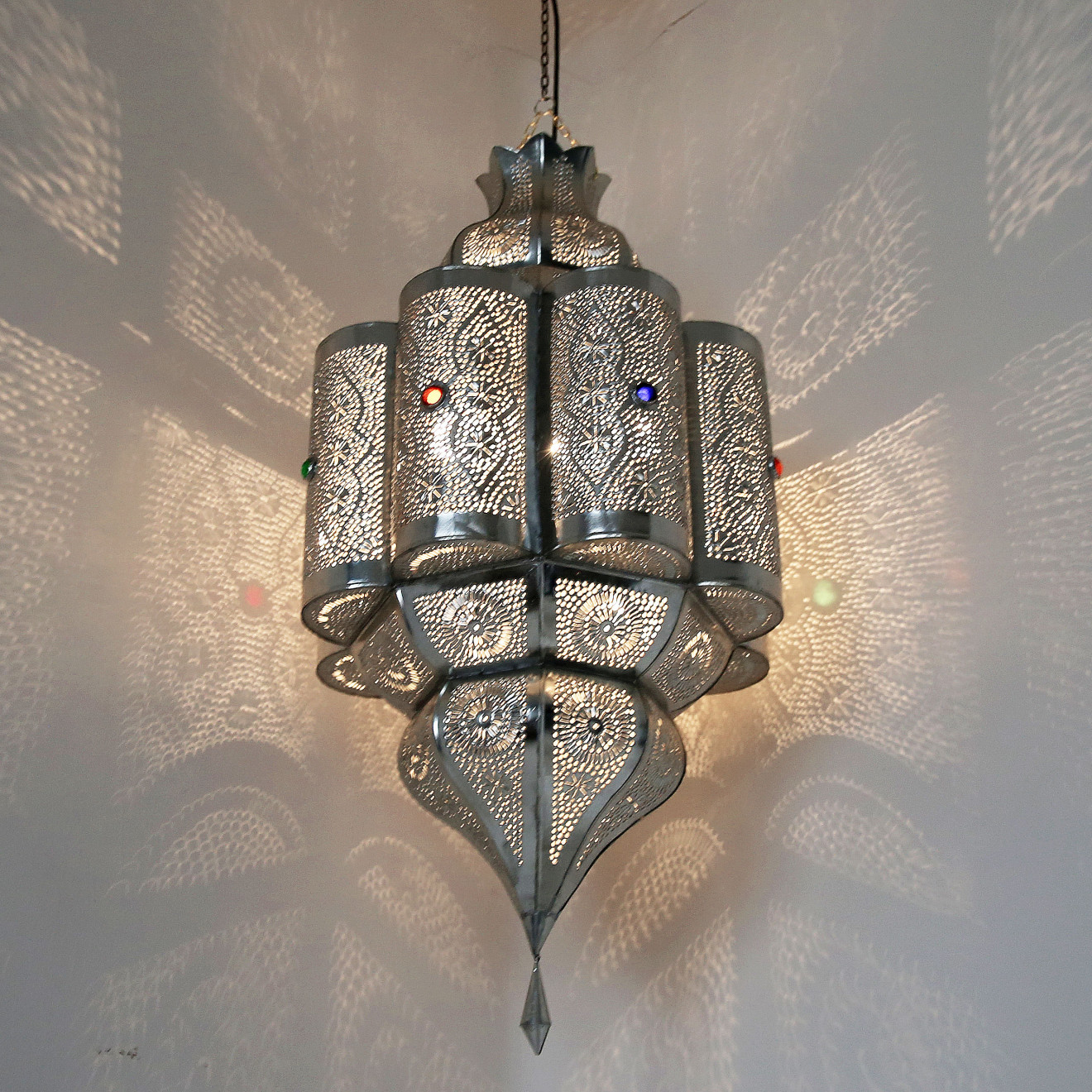 Orientalische Hängeleuchte PALAS H95cm