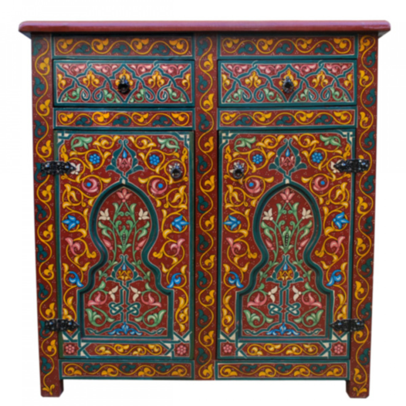 Arabischer Schrank "Sadik" handbemalt. Arabischer Schrank "Sadik" handbemalt.