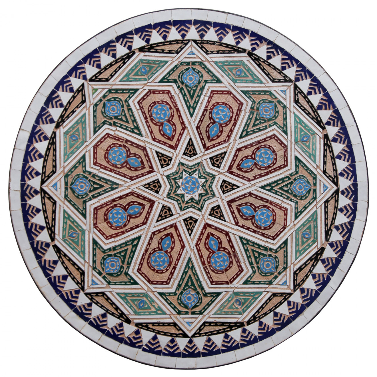 Echter Mosaiktisch aus Marokko SCHELHAOUI-I D60cm
