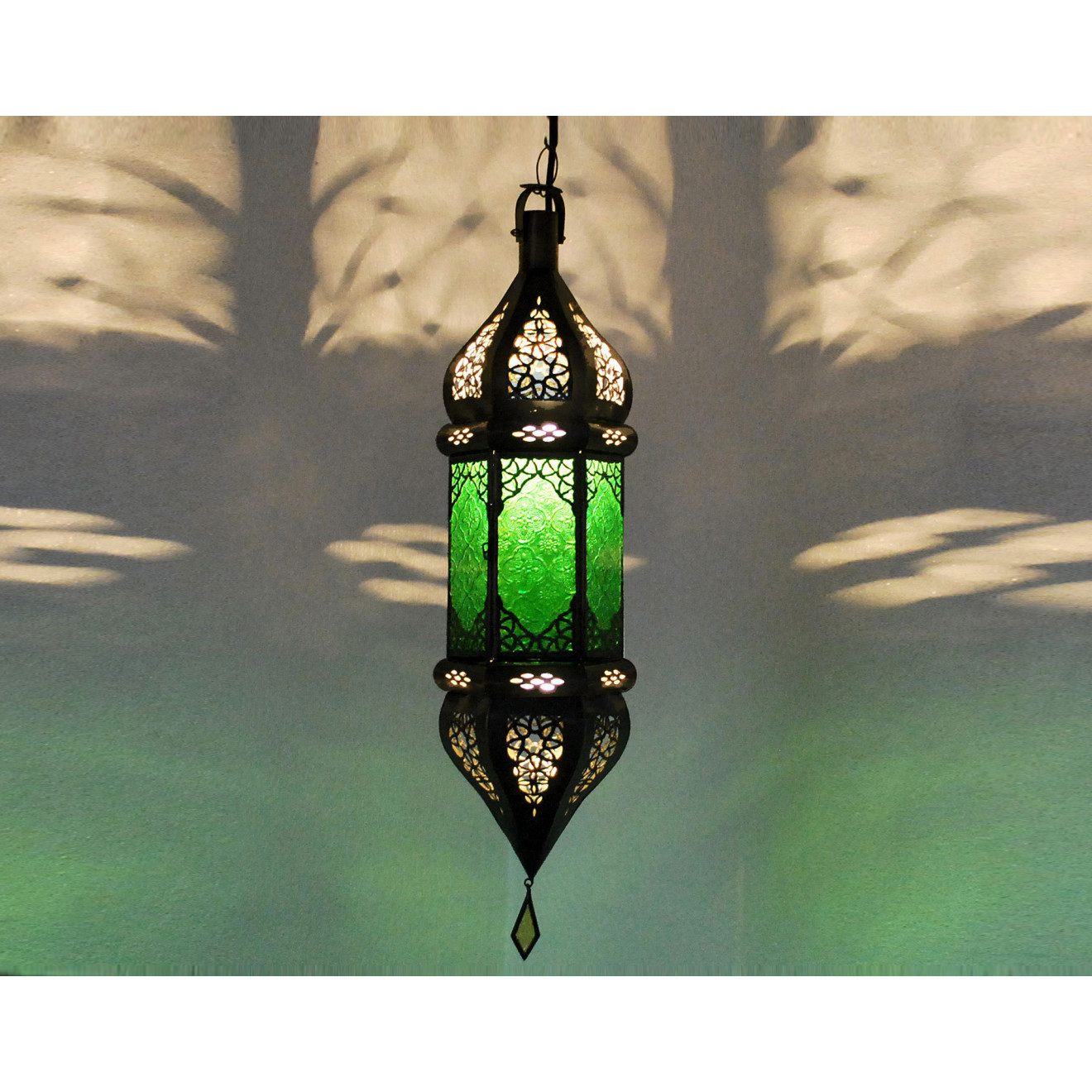 Arabische Pendelleuchte SULTANA Grün