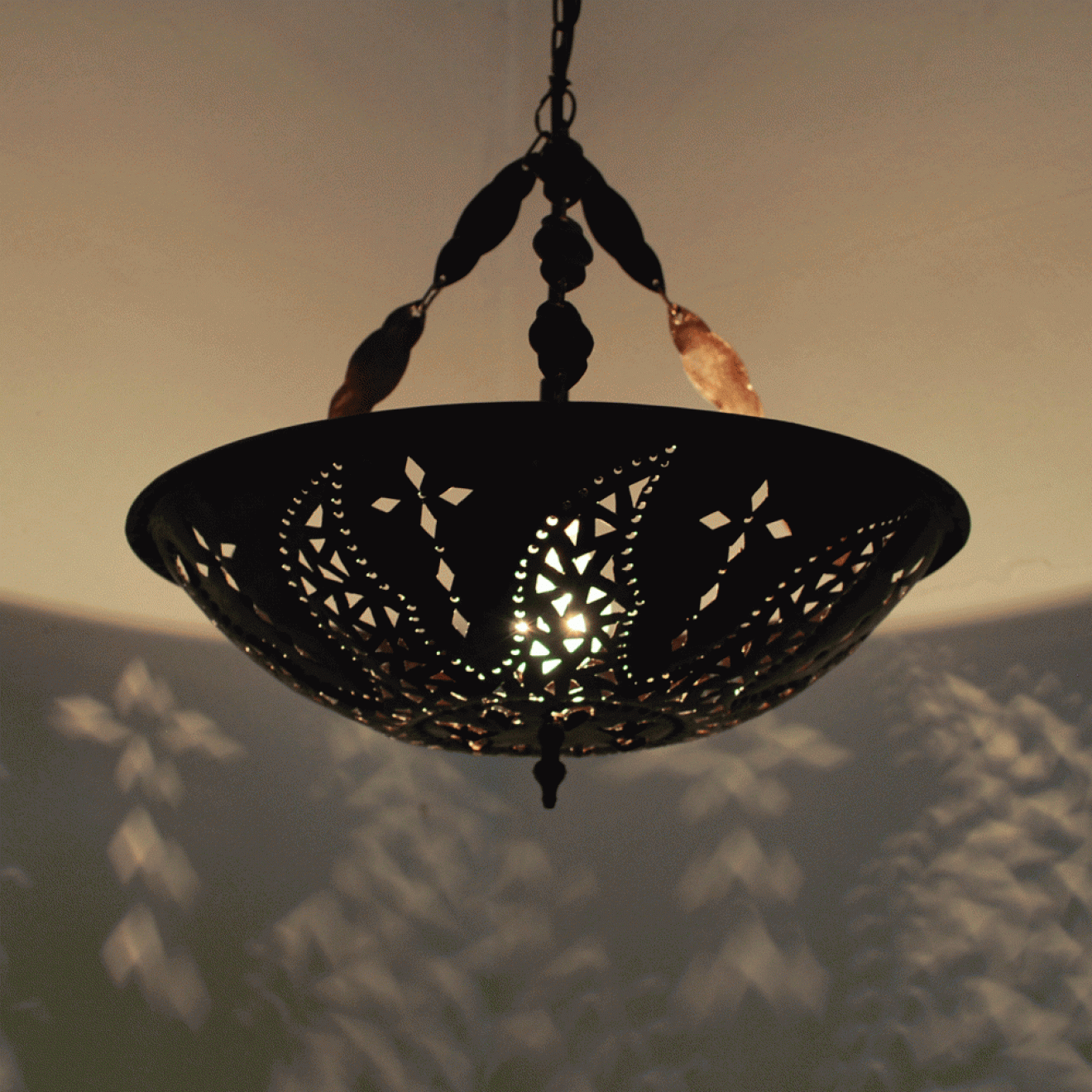 Marokko Deckenlampe TASSA-SONNE D 37cm