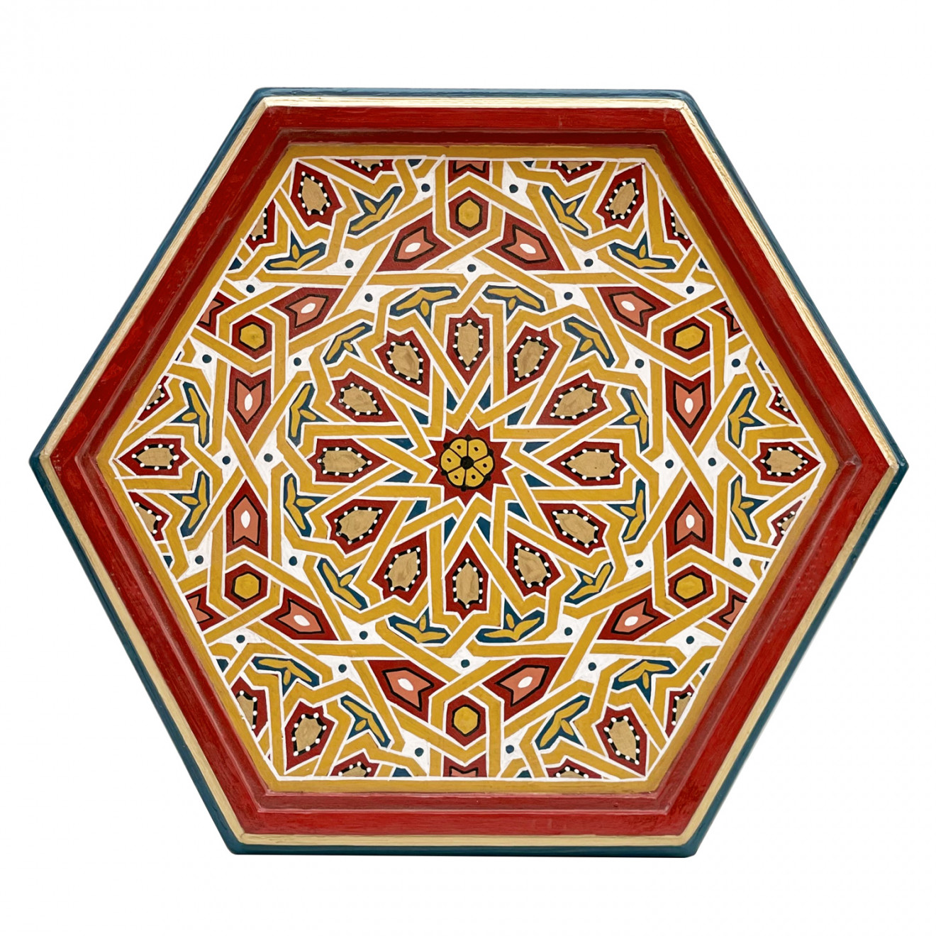 Marokkanischer Handbemalter Beistelltisch LUJA