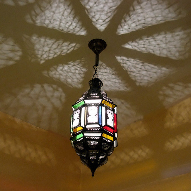 Orientalische Hängeleuchte "Jinan" H80cm